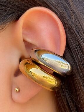 Gold and Silver Earcuff Set